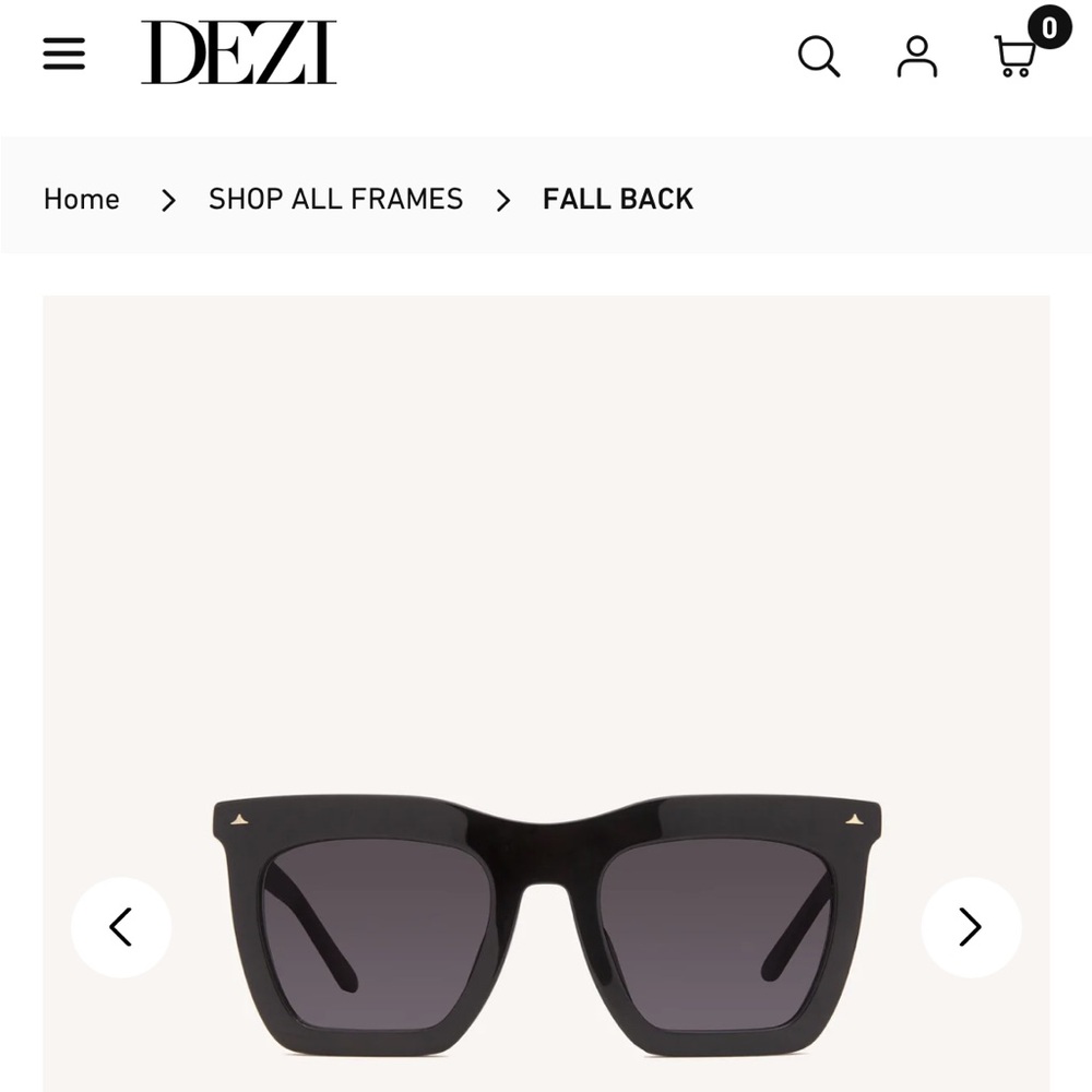 DEZI sunglasses “fall back” in black / dark smoke